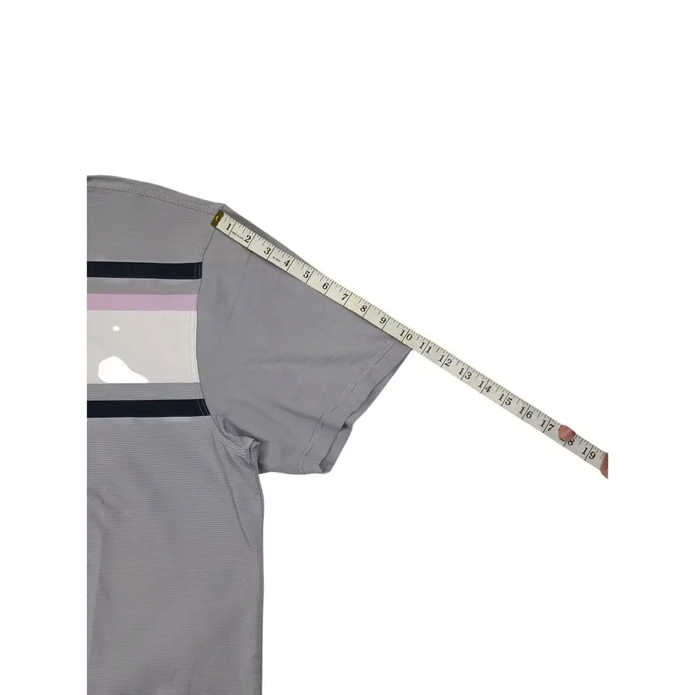 OMJ Clothing Mens XL Short Sleeve Button Down Shirt Grey